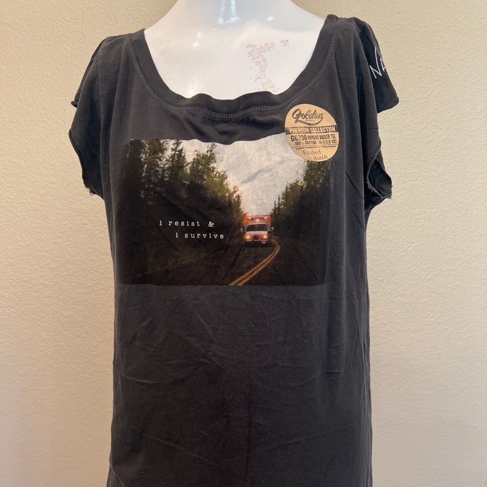 Nahko and Medicine For The People T-Shirt Sz.L Faded black NWT